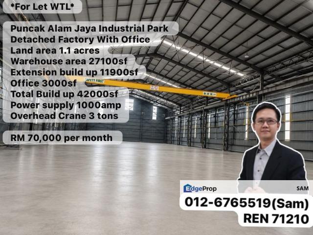 Warehouse for rent in Jeram, Selangor