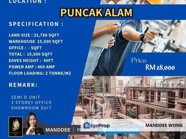 Warehouse for rent in Jeram, Selangor