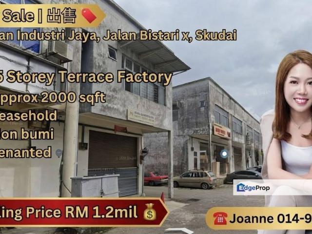 Warehouse for sale in Pulai, Bukit Ledang
