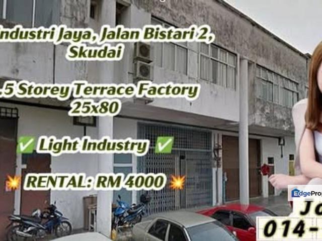 Warehouse for rent in Johore Bahru, Johor