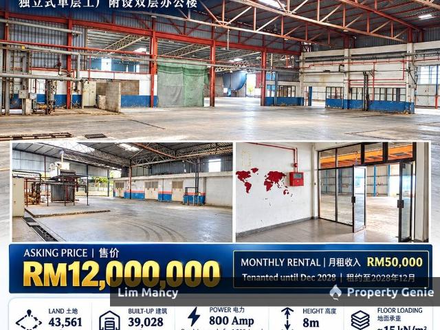 Warehouse for sale in Taman Industri Jaya, Iskandar Puteri