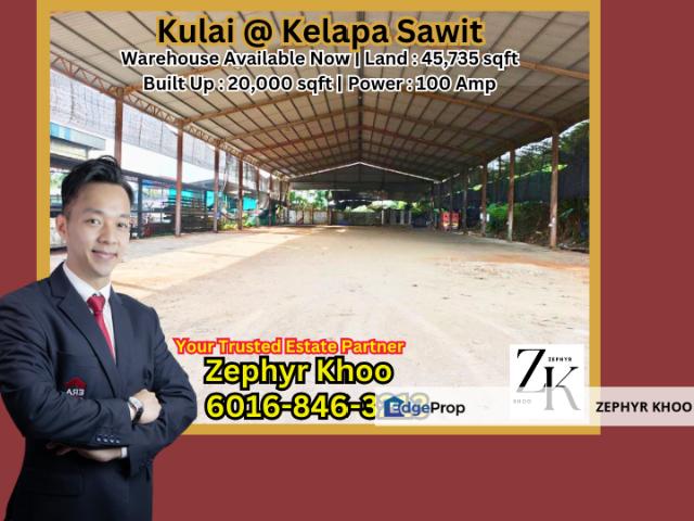 Warehouse for rent in Kulai, Johor
