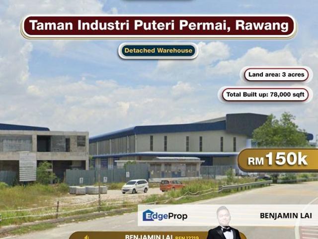 Warehouse for rent in Selayang, Selangor