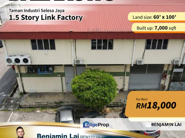 Warehouse for rent in Kajang, Langat