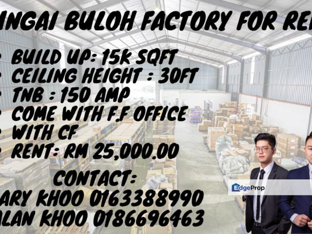 Warehouse for rent in Selayang, Selangor