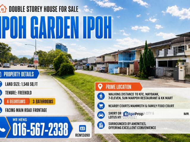 House for sale in Perak, Tanjong Ipoh