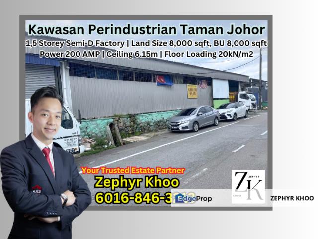 Warehouse for rent in Plentong, Johor