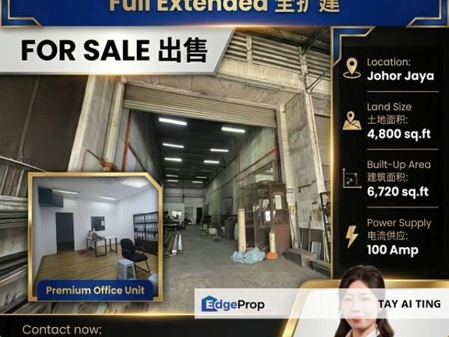 Warehouse for rent in Plentong, Johor