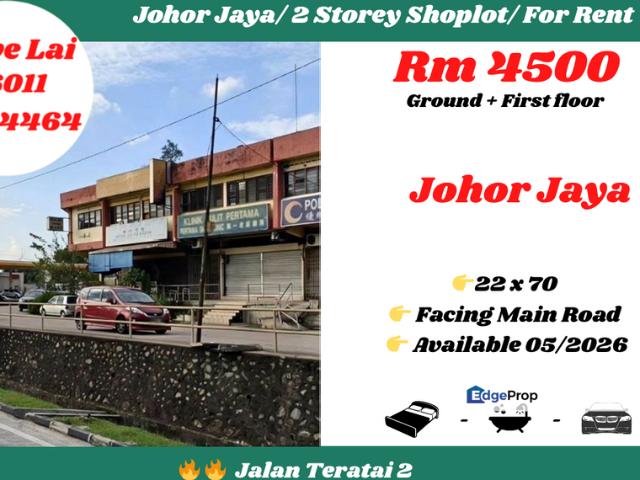 Shop for rent in Plentong, Johor