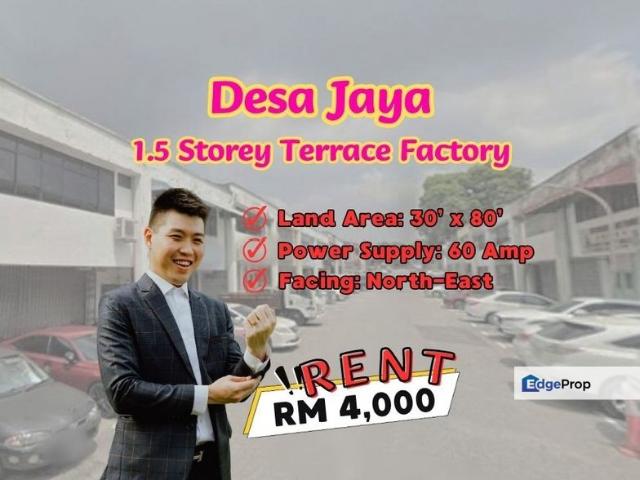 Warehouse for rent in Taman Johor Jaya, Plentong