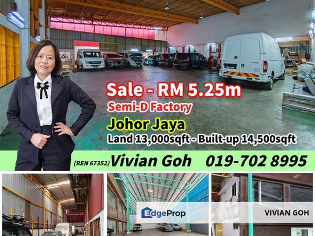 Warehouse for sale in Plentong, Johor