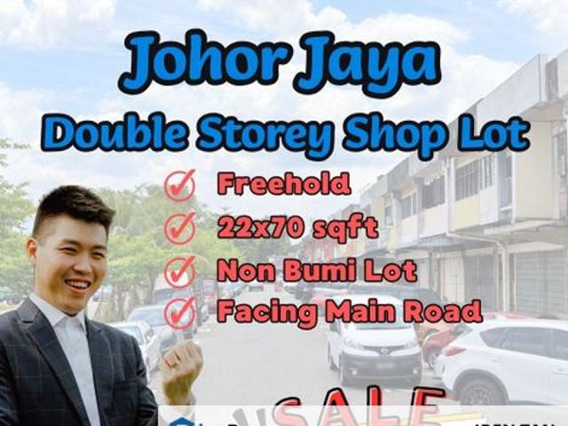 Shop for sale in Taman Johor Jaya, Plentong