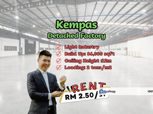 Warehouse for rent in Johore Bahru, Johor