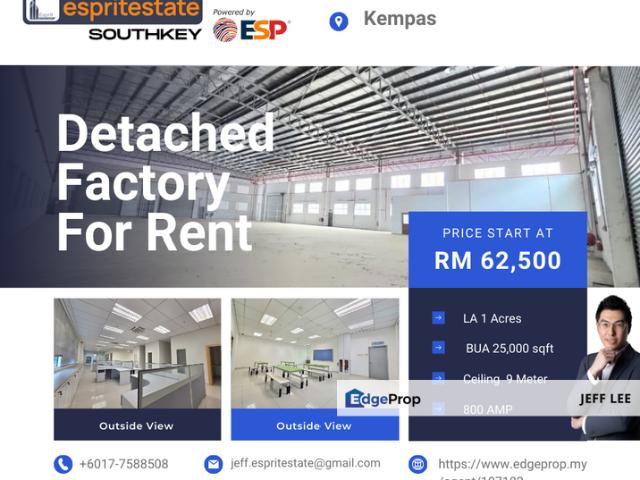 Warehouse for rent in Johore Bahru, Johor