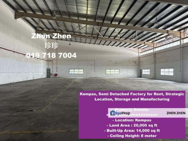 Warehouse for rent in Johore Bahru, Johor