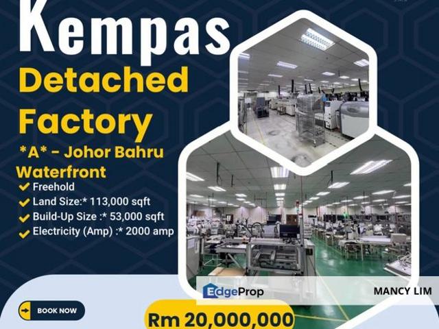 Warehouse for sale in Johore Bahru, Johor