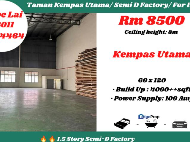 Warehouse for rent in Johore Bahru, Johor