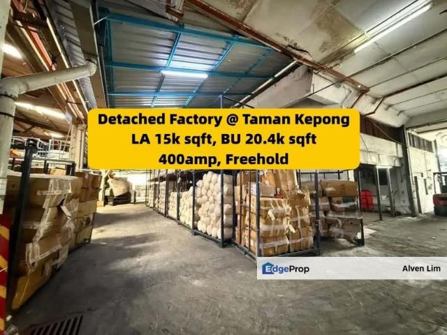 Warehouse for sale in Kepong, Kuala Lumpur