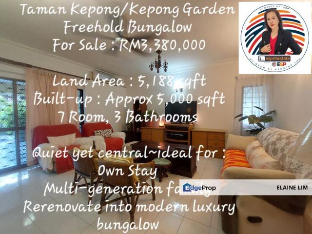 House for sale in Kepong, Kuala Lumpur