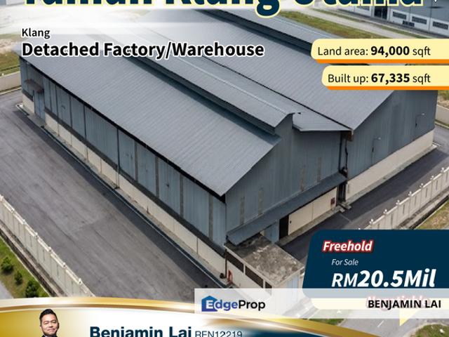 Warehouse for sale in Port Klang, Selangor