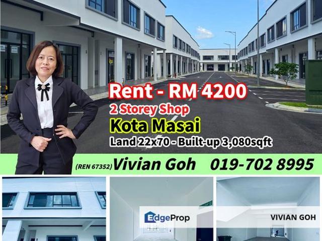 Shop for rent in Pasir Gudang, Johor