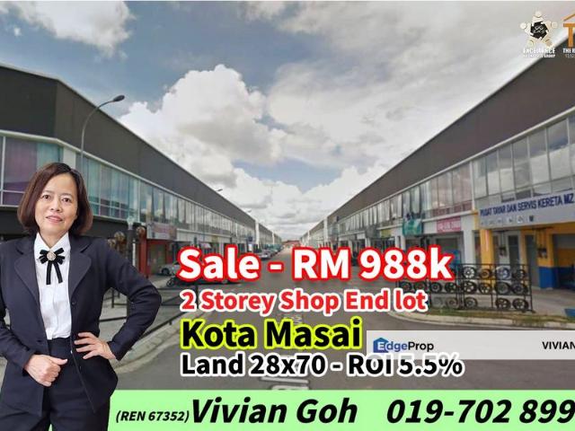Shop for sale in Pasir Gudang, Johor