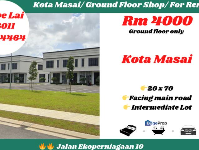 Shop for rent in Pasir Gudang, Johor