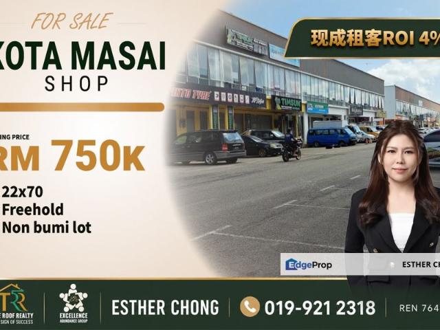 Shop for sale in Pasir Gudang, Johor