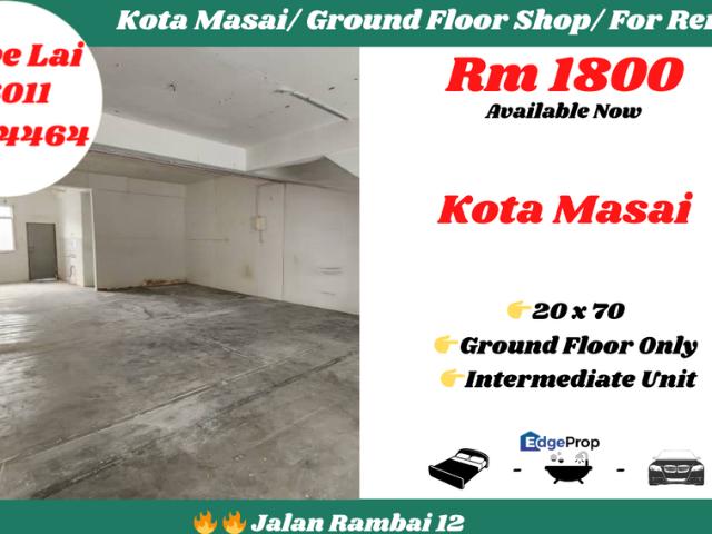Shop for rent in Pasir Gudang, Johor