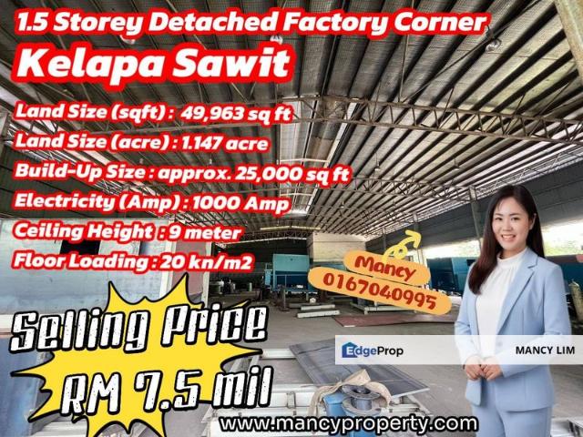 Warehouse for sale in Kulai, Johor