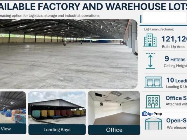 Warehouse for rent in Kulai