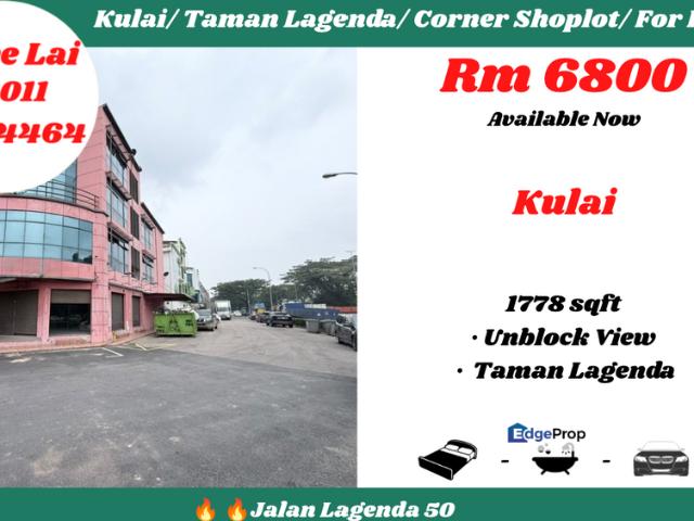 Shop for rent in Taman Lagenda Putra, Kulai
