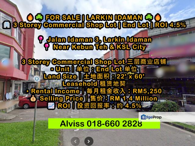 Shop for sale in Johor Bahru