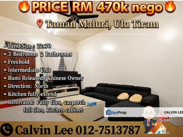 House for sale in Ulu Tiram, Johor