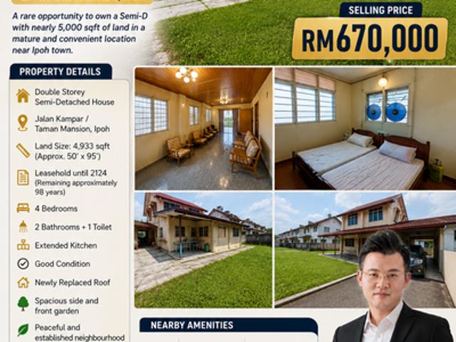 House for sale in Perak, Tanjong Ipoh
