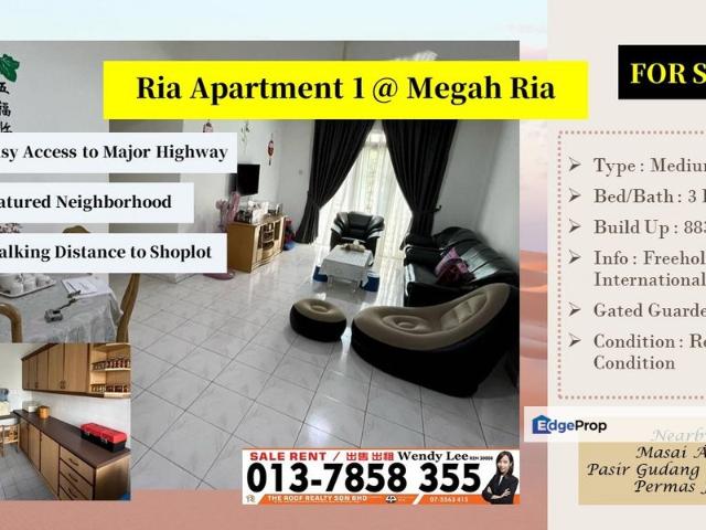 Flat for sale in Pasir Gudang, Johor