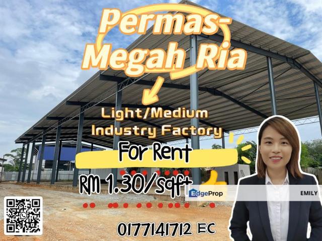 Warehouse for rent in Pasir Gudang, Johor