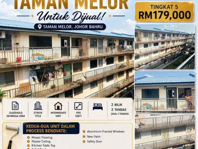 Flat for sale in Johore Bahru, Johor