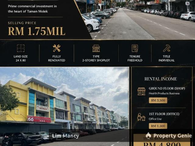 Shop Office for sale in Johore Bahru, Johor
