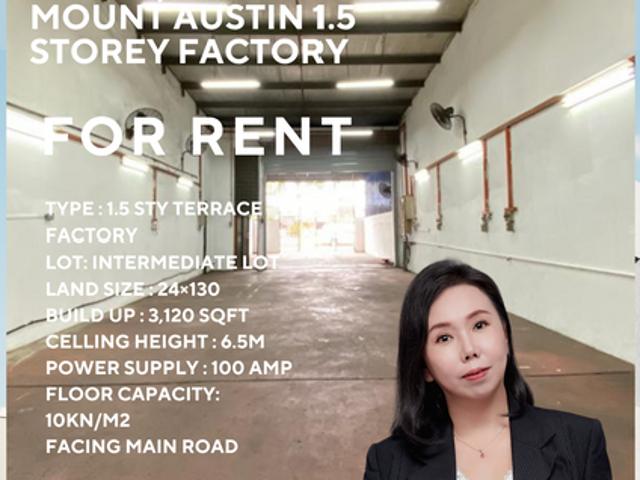 Warehouse for rent in Tebrau, Johor