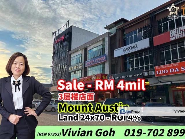 Shop for sale in Tebrau, Johor Bahru