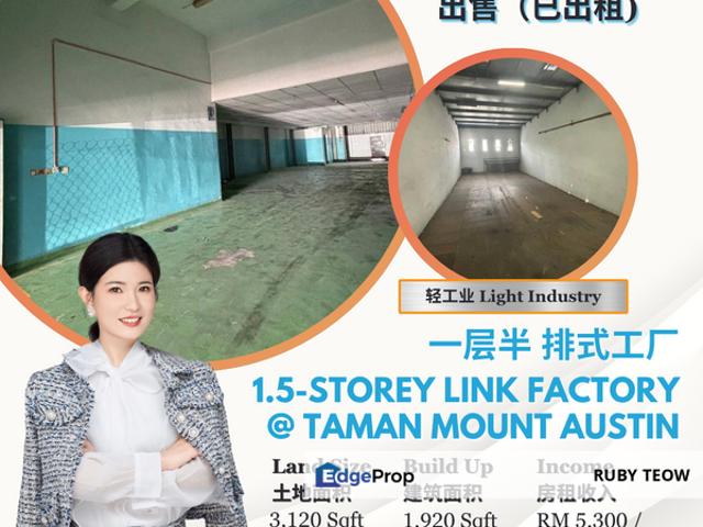 Warehouse for sale in Adda Heights, Tebrau