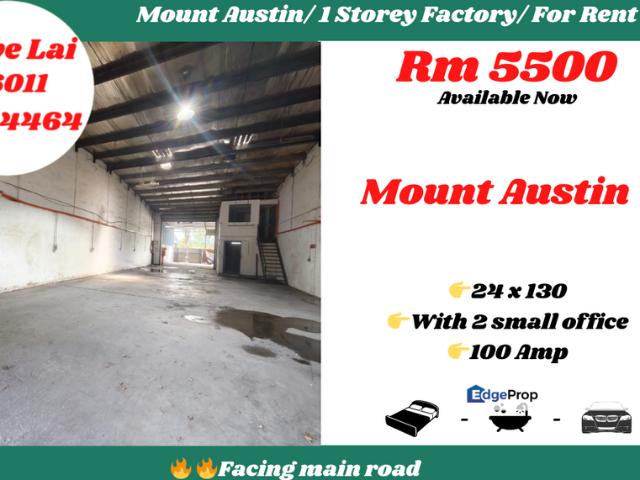 Warehouse for rent in Tebrau, Johor