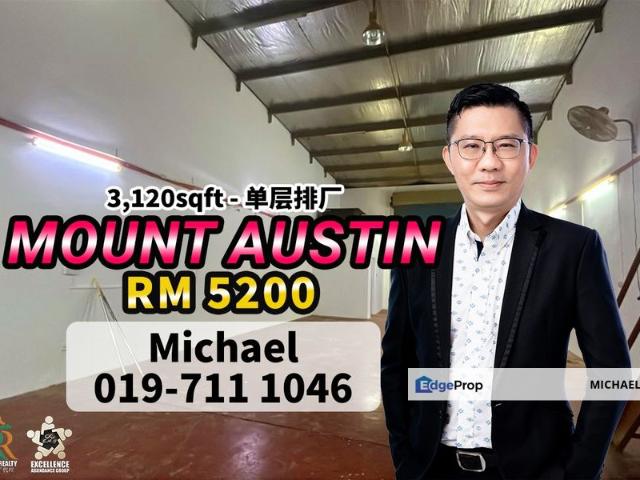 Warehouse for rent in Tebrau, Johor Bahru