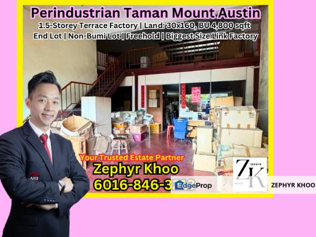 Warehouse for sale in Tebrau, Johor