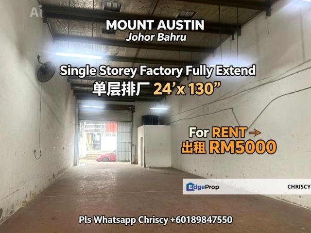 Warehouse for rent in Tebrau, Johor