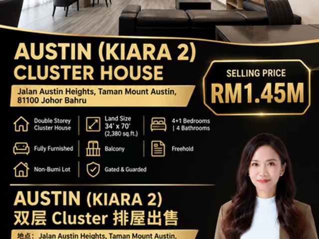 House for sale in Austin Heights, Tebrau