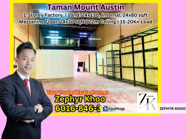 Warehouse for rent in Tebrau, Johor