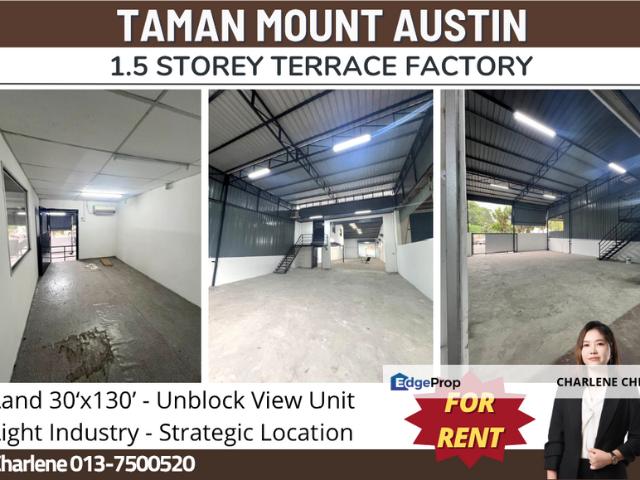 Warehouse for rent in Tebrau, Johor