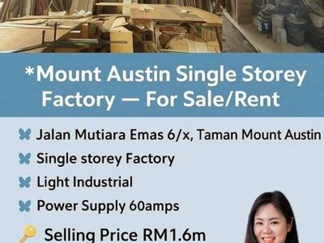 Warehouse for sale in Tebrau, Johor